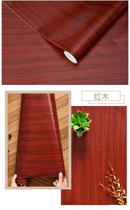 Wood Grain Peel & Stick Wallpaper — Removable, Renter-Safe