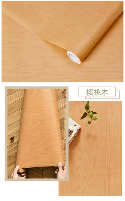 Wood Grain Peel & Stick Wallpaper — Removable, Renter-Safe