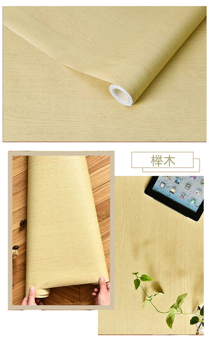 Wood Grain Peel & Stick Wallpaper — Removable, Renter-Safe