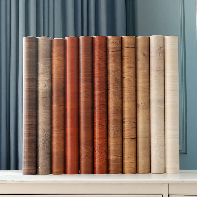 Wood Grain Peel & Stick Wallpaper — Removable, Renter-Safe