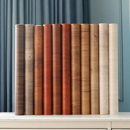 Wood Grain Peel & Stick Wallpaper — Removable, Renter-Safe