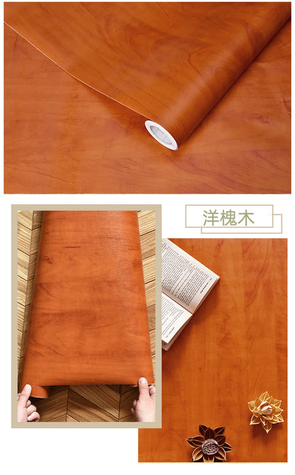 Wood Grain Peel & Stick Wallpaper — Removable, Renter-Safe