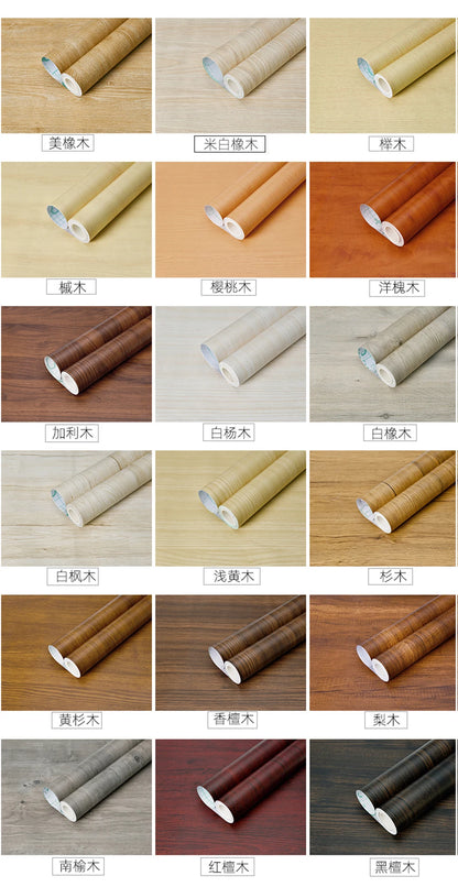 Wood Grain Peel & Stick Wallpaper — Removable, Renter-Safe