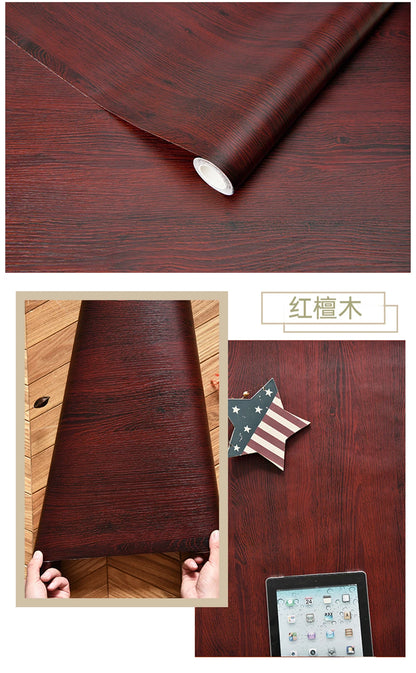 Wood Grain Peel & Stick Wallpaper — Removable, Renter-Safe