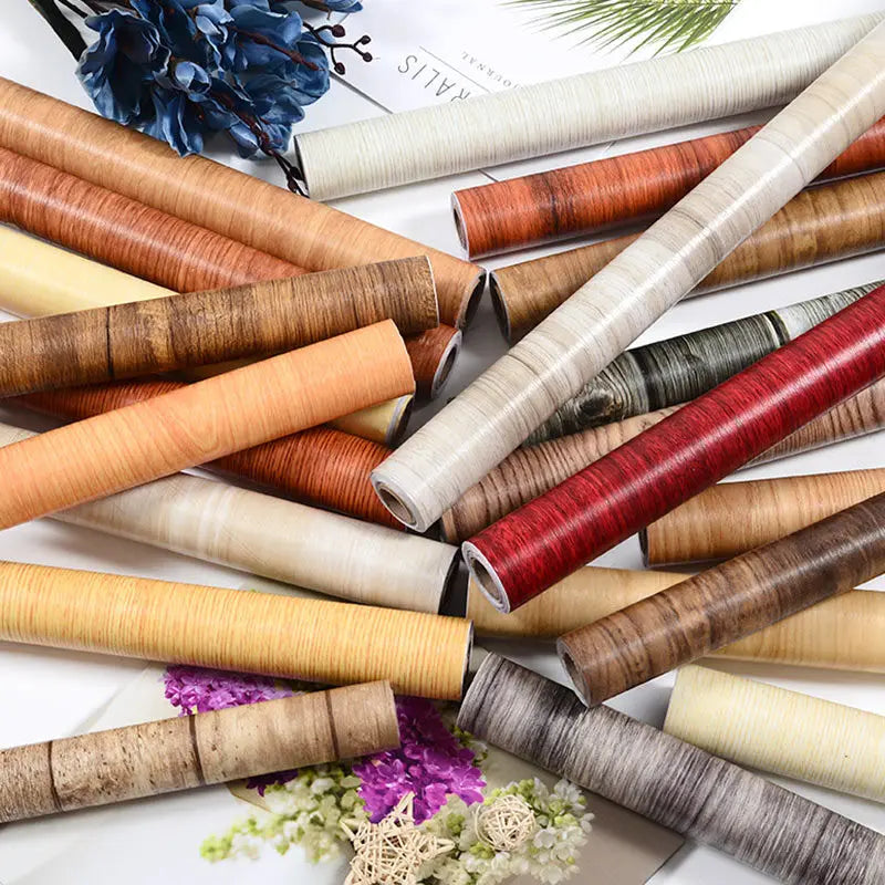 Wood Grain Peel & Stick Wallpaper — Removable, Renter-Safe