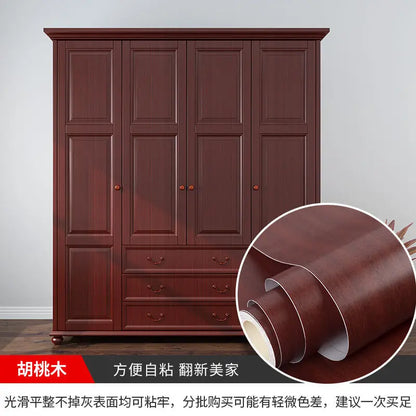 Wood Grain Peel & Stick Wallpaper — Removable, Renter-Safe