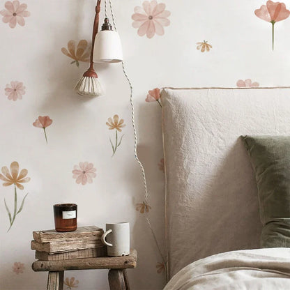 Boho Floral Wall Decals — Removable, Nursery-Safe
