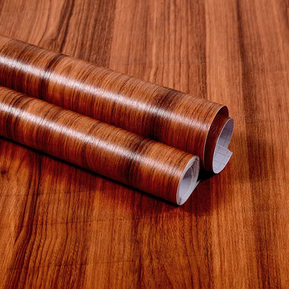 Wood Grain Peel & Stick Wallpaper — Removable, Renter-Safe