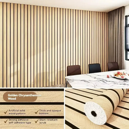 Brown grid peel & stick wallpaper