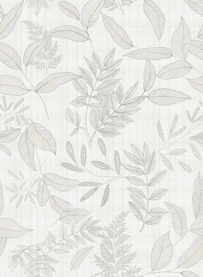 Vintage leaf peel & stick wallpaper