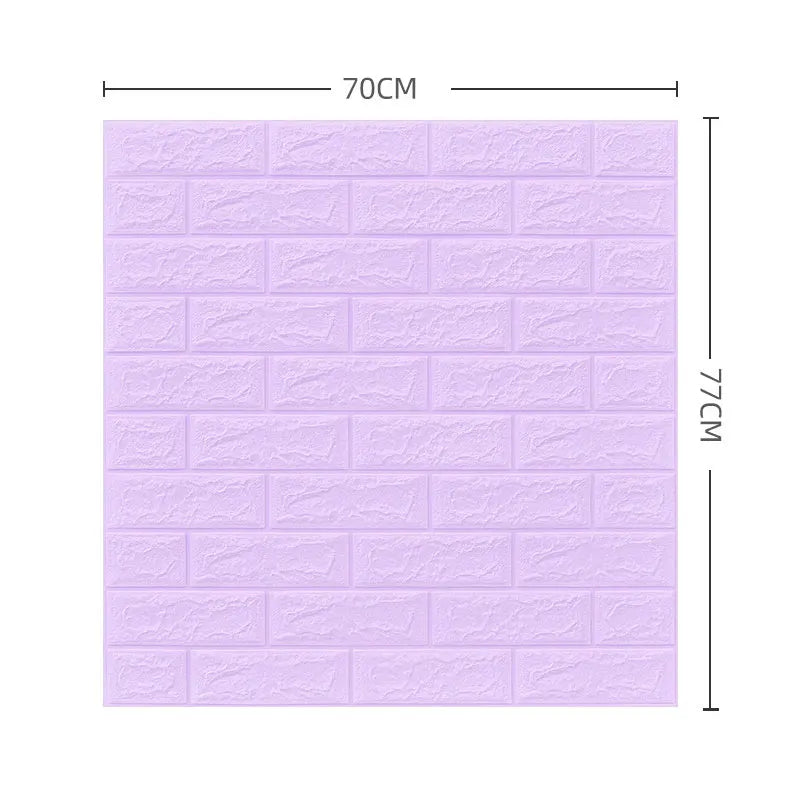 3D brick peel & stick wall panels