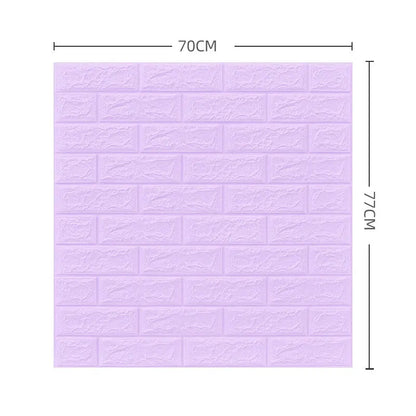 3D brick peel & stick wall panels