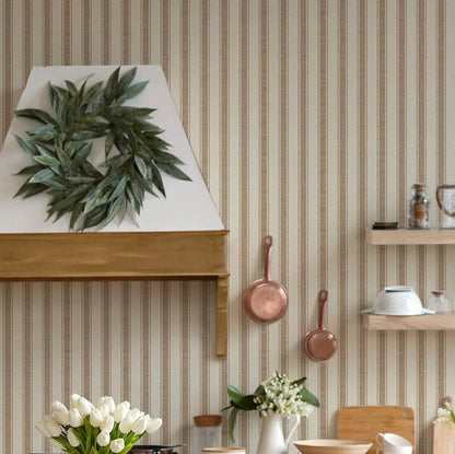 Geometric stripe peel & stick wallpaper