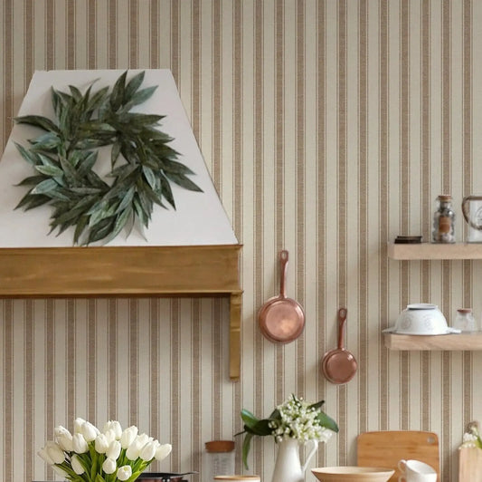 Geometric stripe peel & stick wallpaper