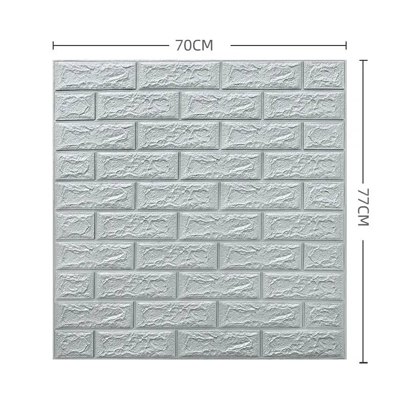 3D brick peel & stick wall panels