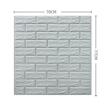 3D brick peel & stick wall panels