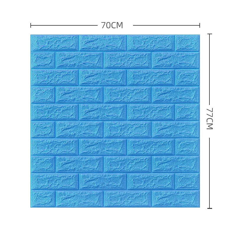 3D brick peel & stick wall panels