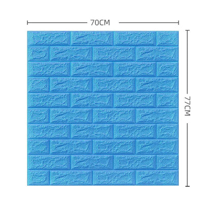 3D brick peel & stick wall panels