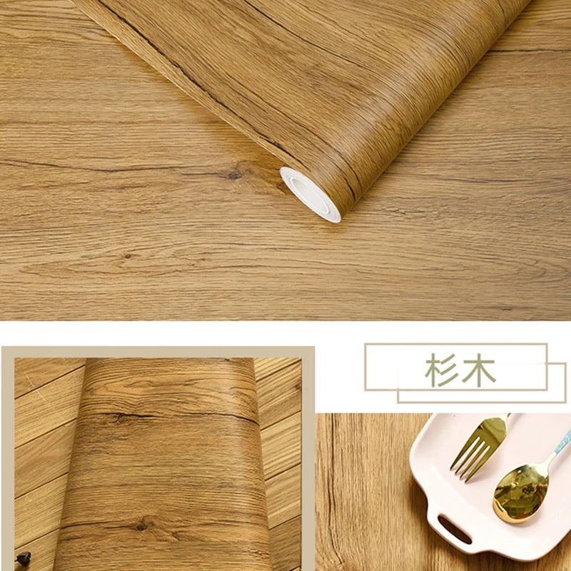 Wood Grain Peel & Stick Wallpaper — Removable, Renter-Safe