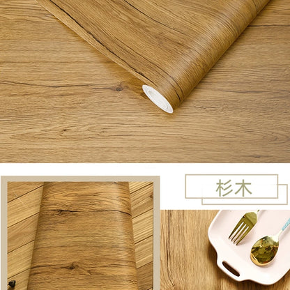 Wood Grain Peel & Stick Wallpaper — Removable, Renter-Safe