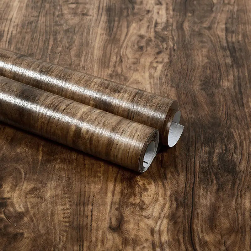 Wood Grain Peel & Stick Wallpaper — Removable, Renter-Safe
