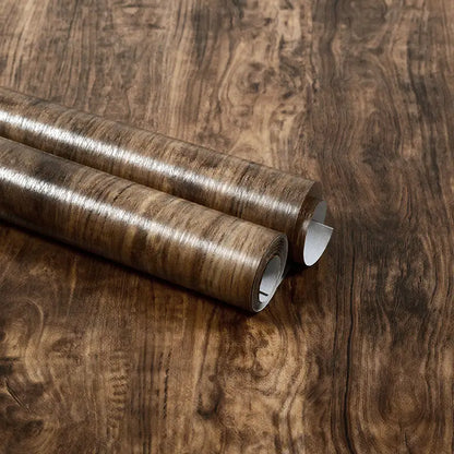 Wood Grain Peel & Stick Wallpaper — Removable, Renter-Safe