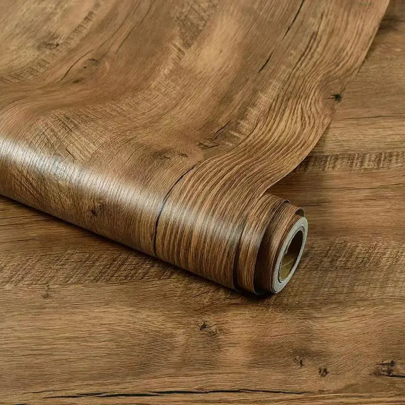 Wood Grain Peel & Stick Wallpaper — Removable, Renter-Safe