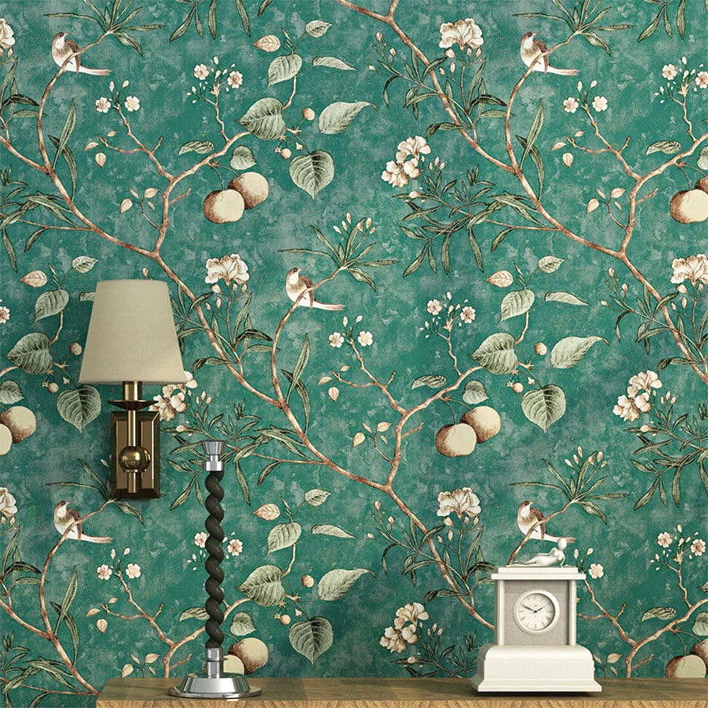 Botanical Peel & Stick Wallpaper — Removable, Renter-Safe