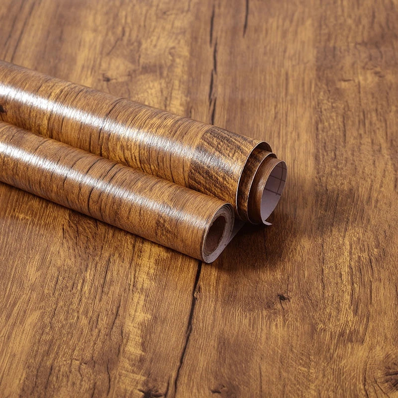 Wood Grain Peel & Stick Wallpaper — Removable, Renter-Safe