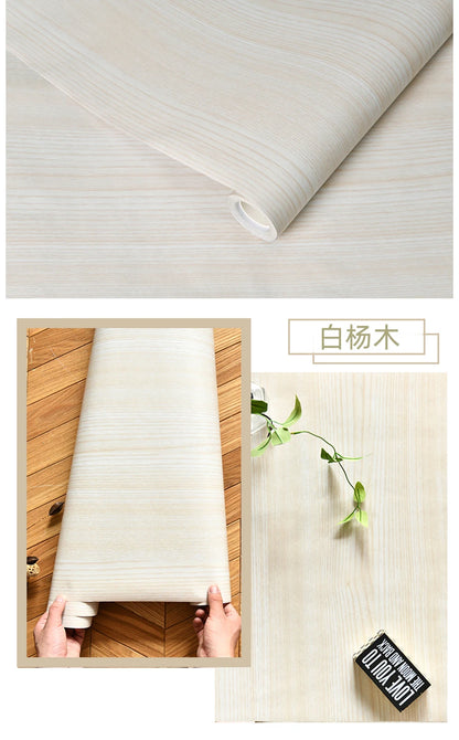 Wood Grain Peel & Stick Wallpaper — Removable, Renter-Safe