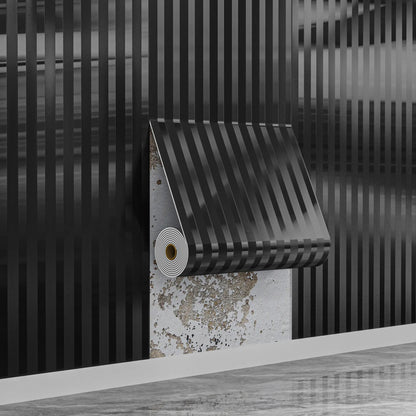 Brown grid peel & stick wallpaper