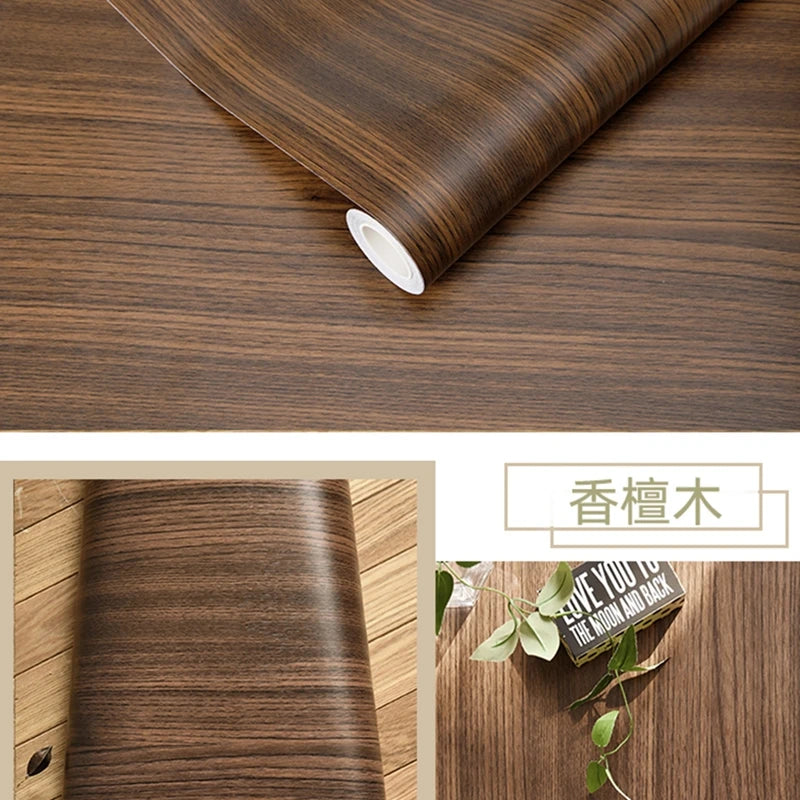 Wood Grain Peel & Stick Wallpaper — Removable, Renter-Safe