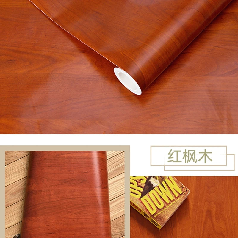 Wood Grain Peel & Stick Wallpaper — Removable, Renter-Safe
