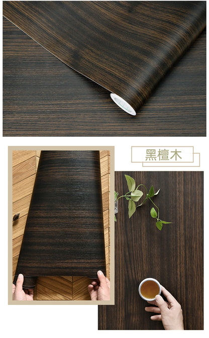 Wood Grain Peel & Stick Wallpaper — Removable, Renter-Safe