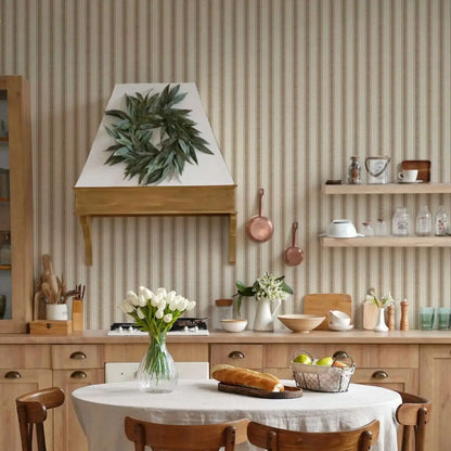 Geometric stripe peel & stick wallpaper