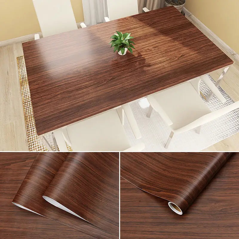 Wood Grain Peel & Stick Wallpaper — Removable, Renter-Safe