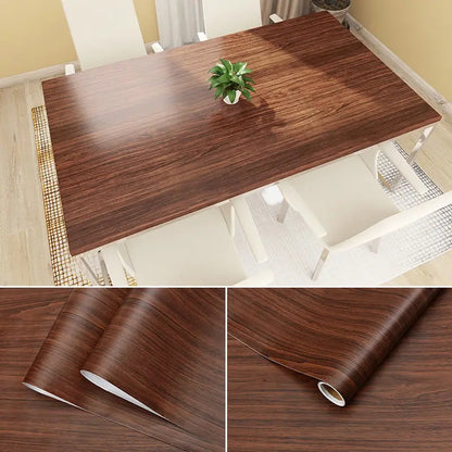 Wood Grain Peel & Stick Wallpaper — Removable, Renter-Safe