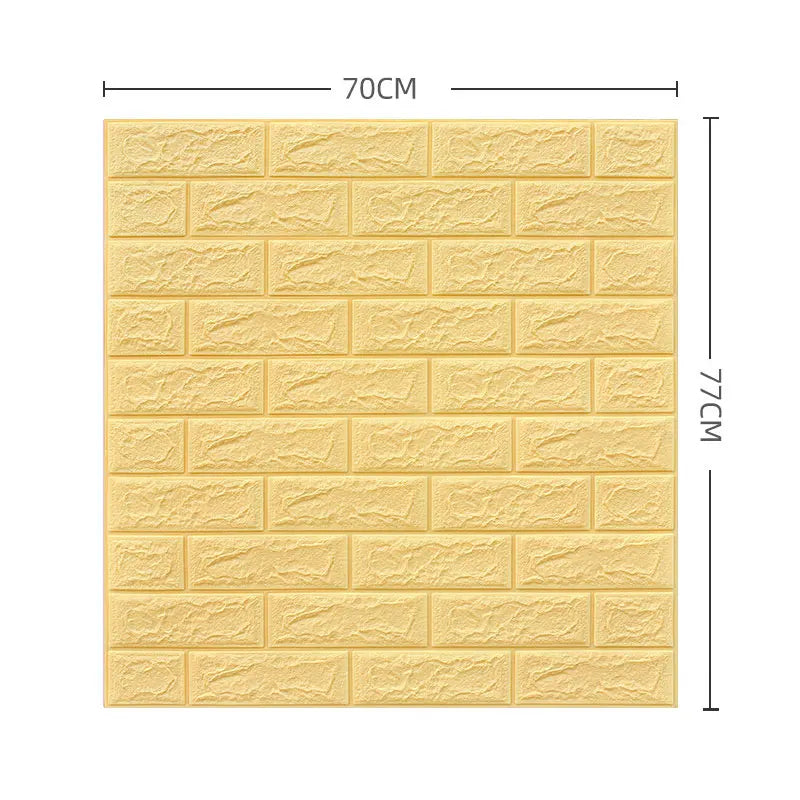 3D brick peel & stick wall panels