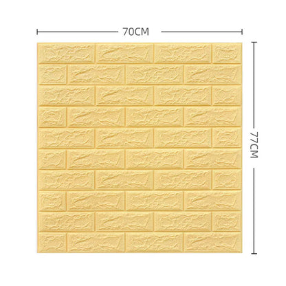 3D brick peel & stick wall panels