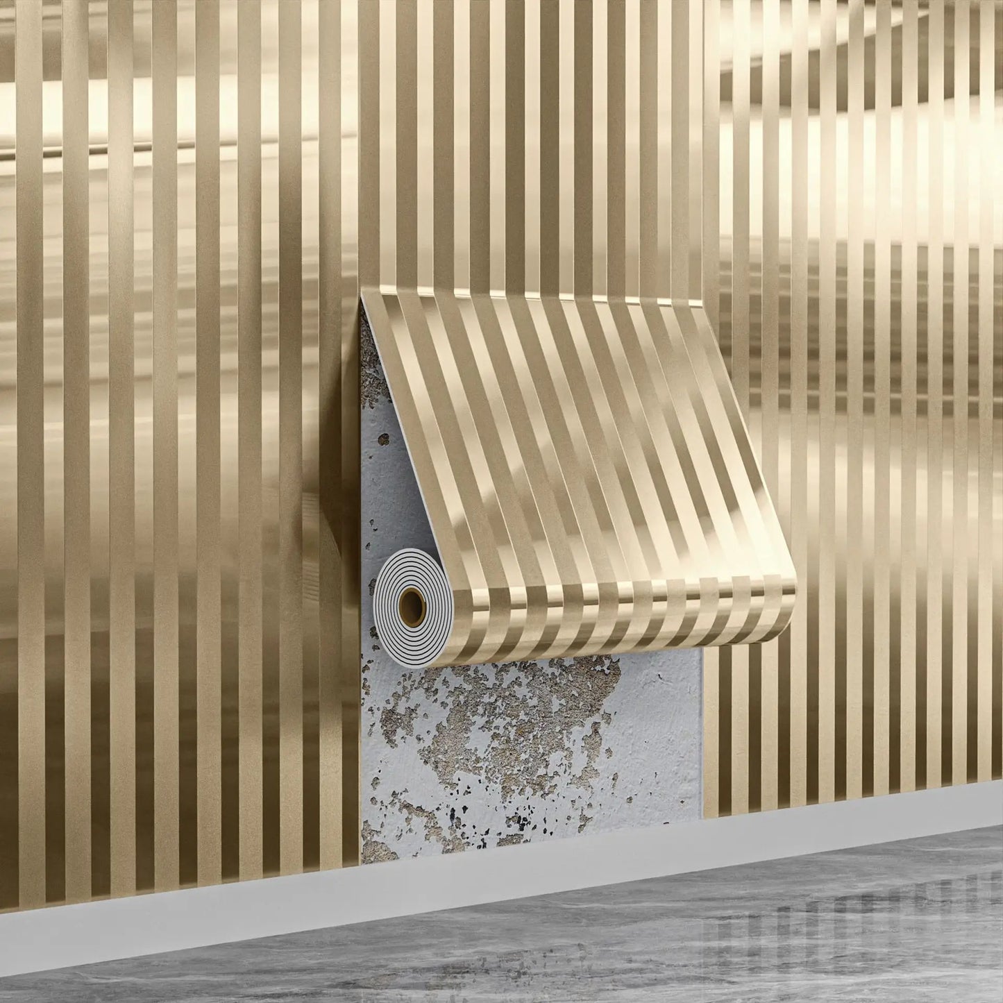 Brown grid peel & stick wallpaper